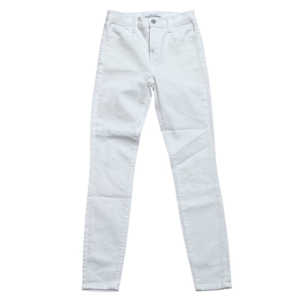 J Brand Jeans Womens 23 Alana High Rise Cropped Skinny Ankle White Denim Pants